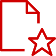 icon of a file with a star
