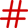 hash mark icon