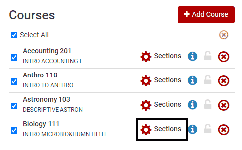 Sections