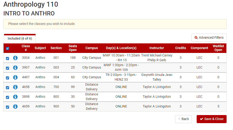 all sections shown