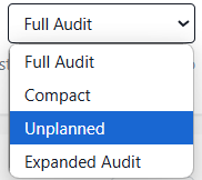Second image of degree audit types