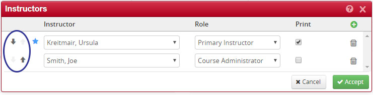 assigning instructors