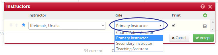 assigning instructors