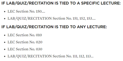 Section Numbers screenshot