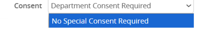 Department Consent Edit