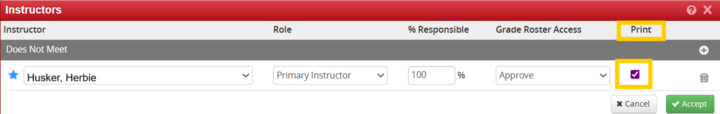 Instructor Edit